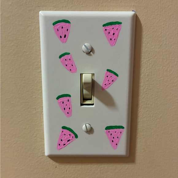 Hand Crafted Other - Watermelon Painted Light Switch Cover